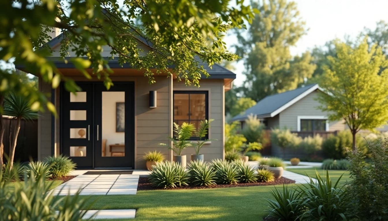 Canton Attached ADU in a serene suburban setting with modern design features.