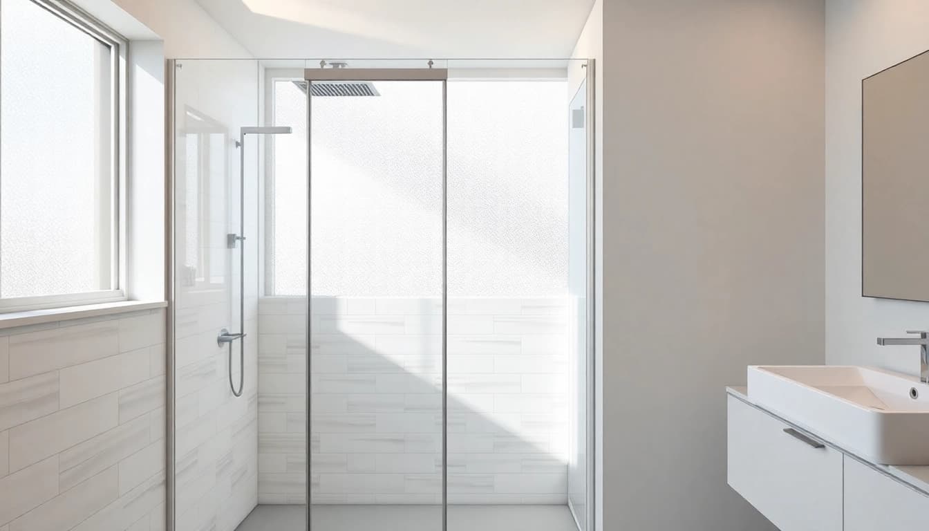 Showcase of semi frameless shower screens enhancing modern bathroom design.