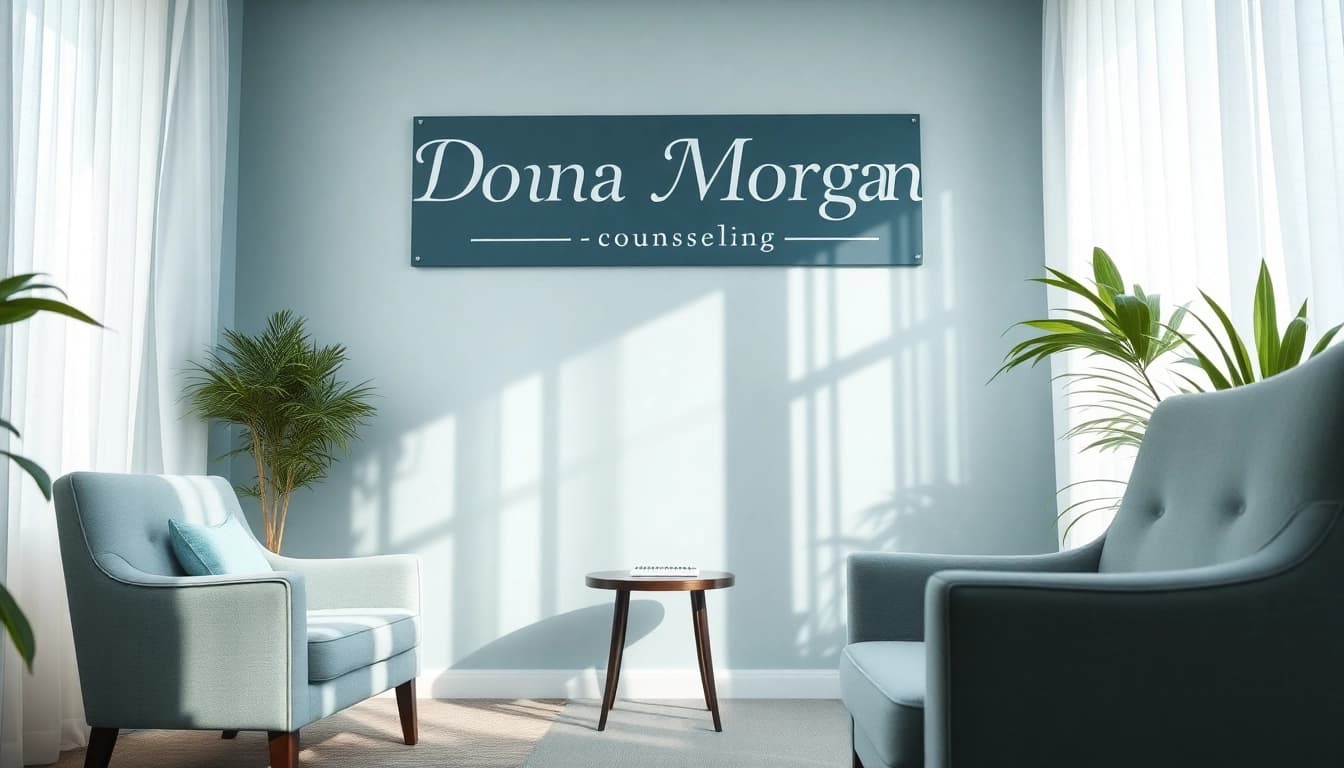 Engage with Donna Morgan Counselling in a tranquil and inviting therapy room setting.