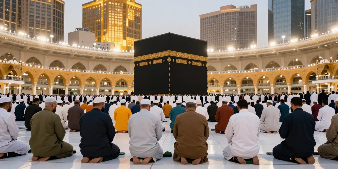 Experiencing umroh full ramadhan in holy Makkah, vibrant crowds, spiritual journey, travel guide.