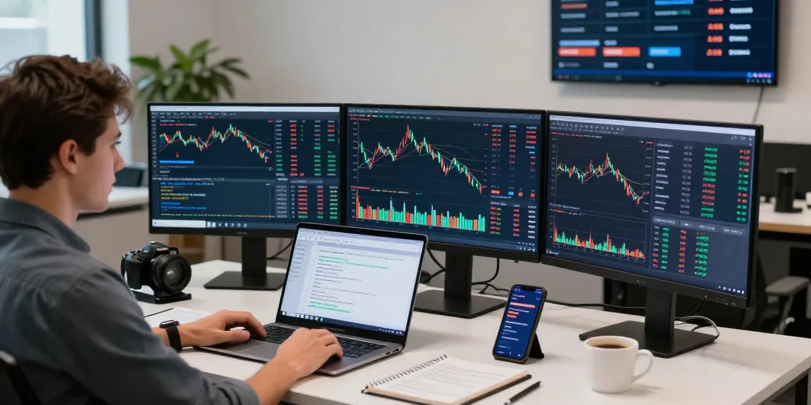 Dynamic Forex trading environment analyzing US corn futures API data with advanced charts and scripts.