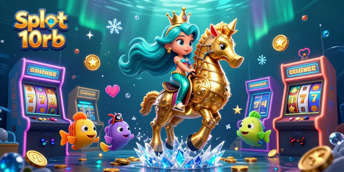 Experience slot 10rb thrills with a colorful underwater casino scene featuring a mermaid and seahorse.