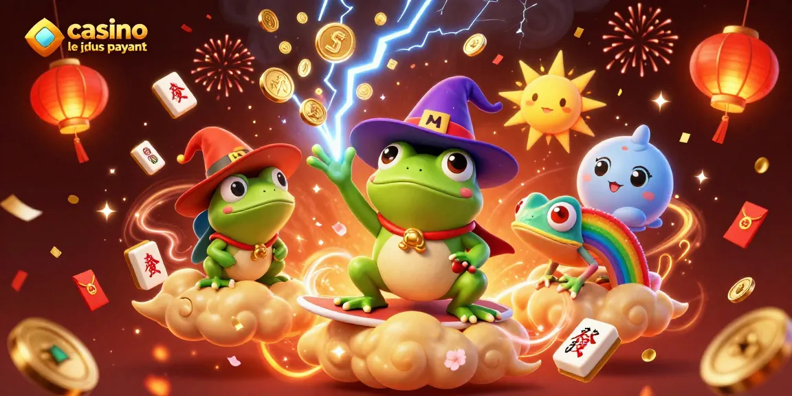 Visualisation captivante du casino en ligne le plus payant avec des pièces d'or et des personnages fantastiques.