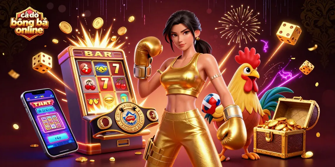 Win big with cá độ bóng đá online as a 3D woman and cartoon rooster celebrate jackpots!