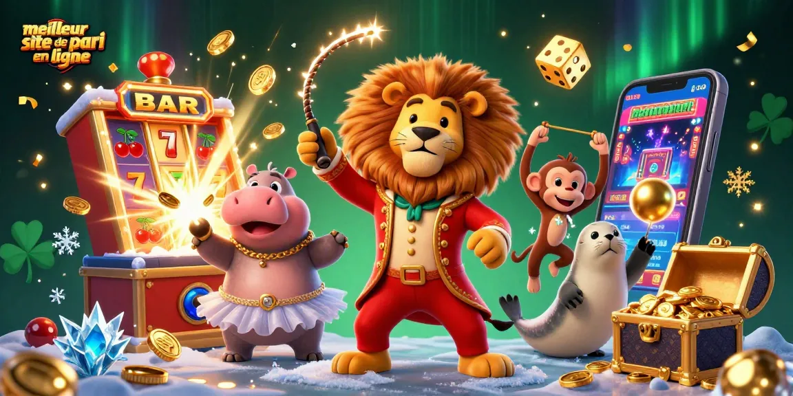Faites vibrer le meilleur site de pari en ligne avec des personnages animés captivants dans un décor de casino éclatant.