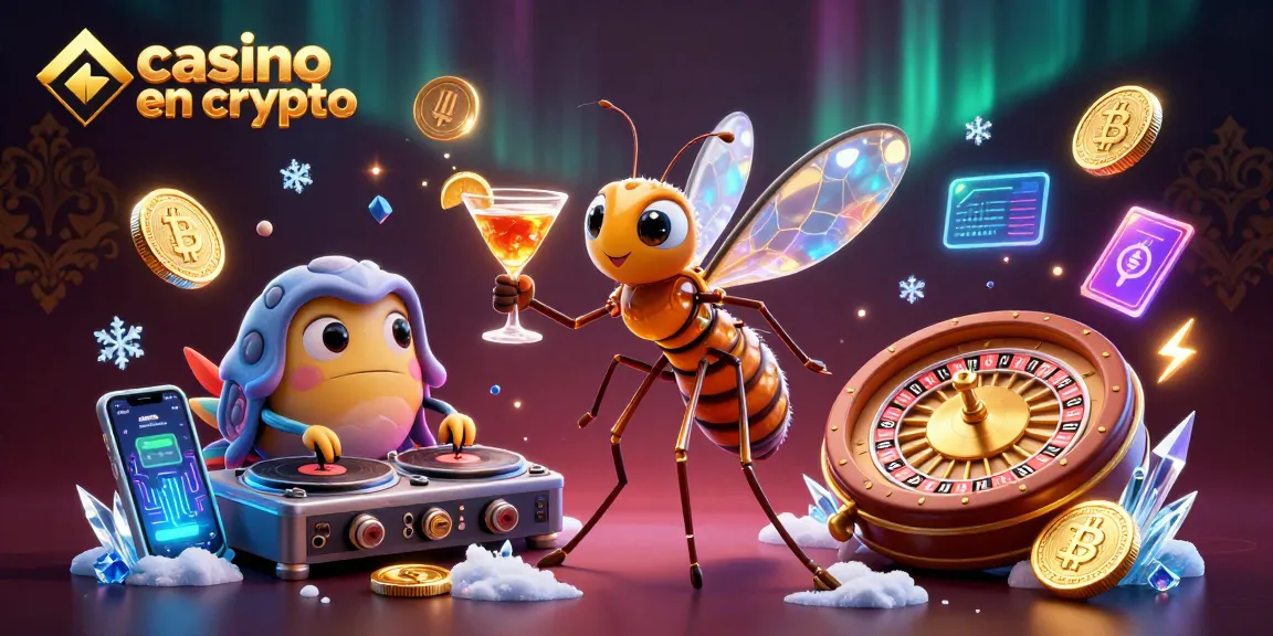 Jouez au casino en crypto avec des personnages uniques, des pièces de monnaie et une ambiance animée.