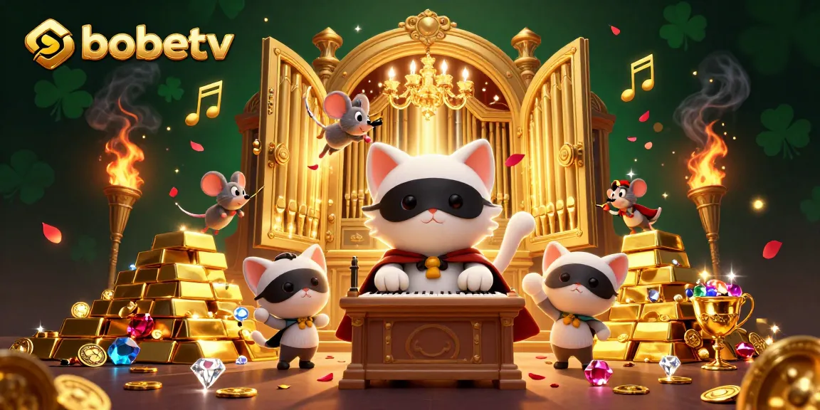 Experience the thrill of sbobetv with rich casino elements, cartoon characters, and sparkling treasures.
