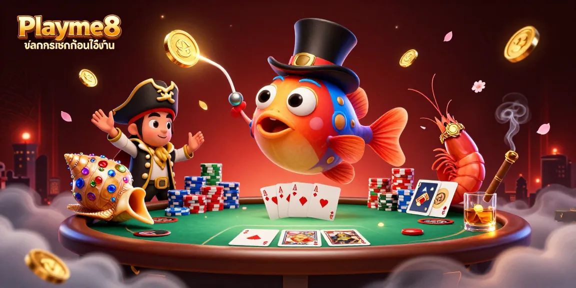 เล่นเกมคาสิโนใน Playme8 ข้อควรเช็กก่อนใช้งาน พร้อมภาพการ์ตูนสวยงามในคาสิโน