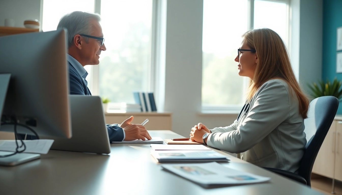 Enhancing patient care with YourGP in a welcoming healthcare consultation setting.