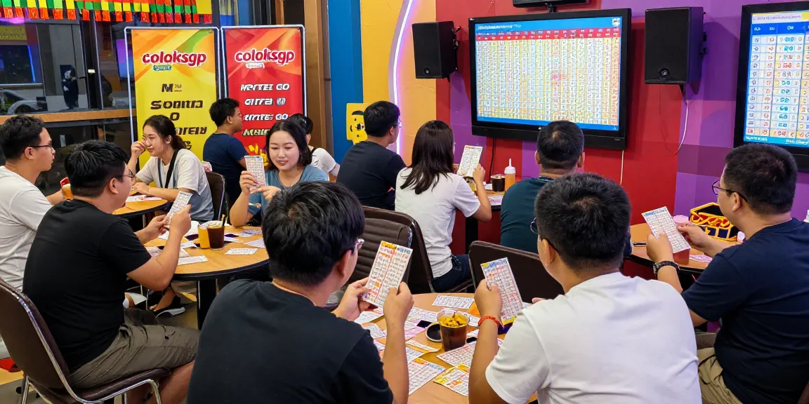 Pelataran permainan lottery coloksgp dengan pemain bersemangat, suasana meriah.
