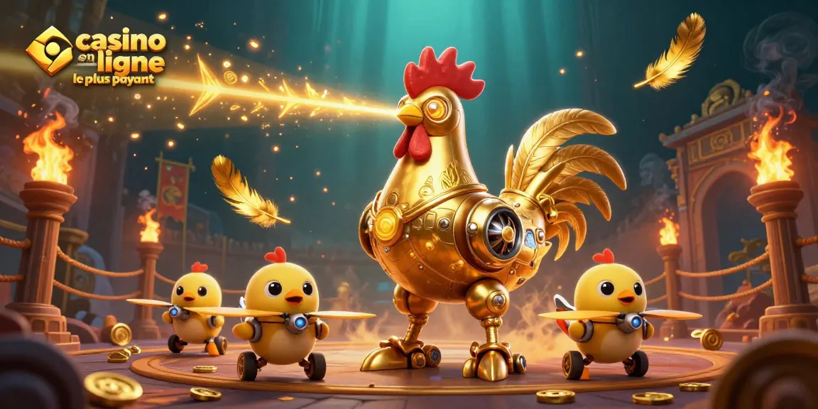 Jouez sur le casino en ligne le plus payant avec une illustration dynamique de jeux à gains élevés.