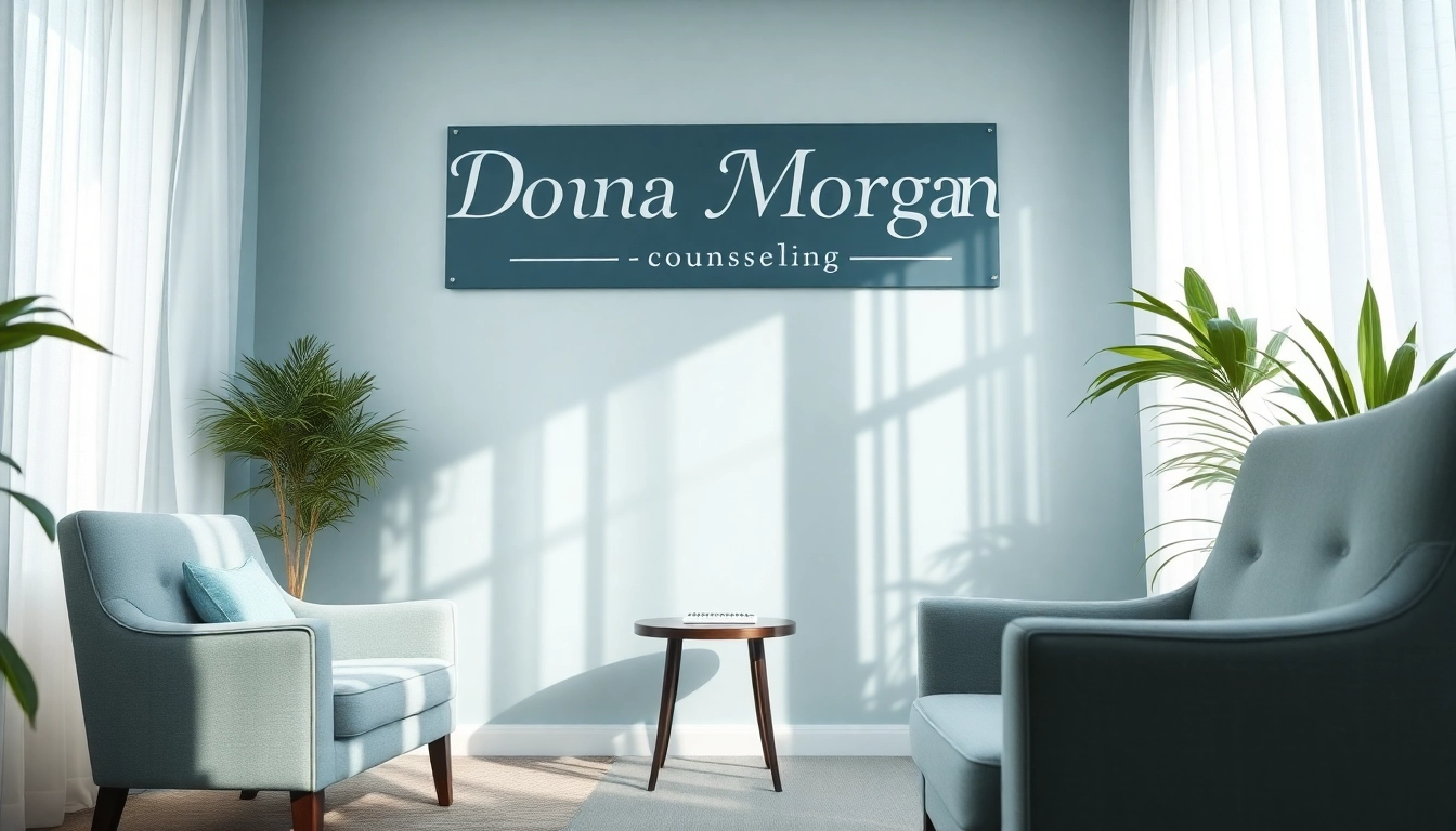 Engage with Donna Morgan Counselling in a tranquil and inviting therapy room setting.