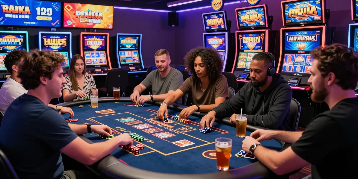 Players enjoying a vibrant online casino experience, highlighting deposit with credit card casino options and exciting games.
