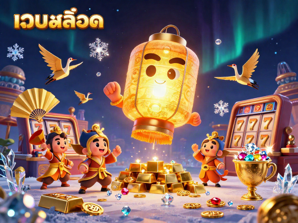 Engage in thrilling เว็บสล็อต adventures alongside vibrant characters in a sparkling casino scene.