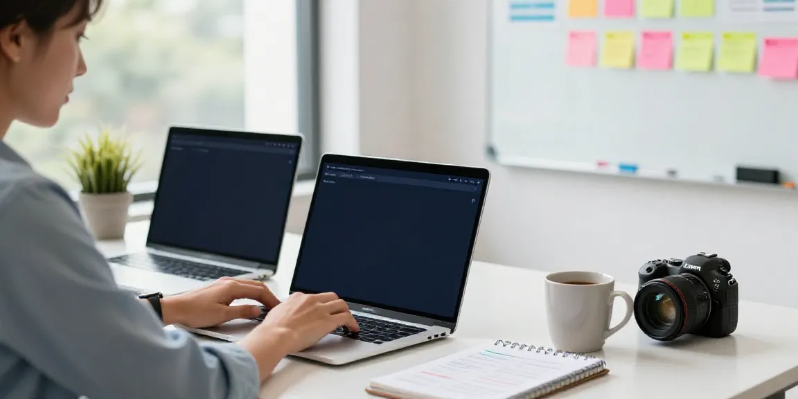 Professional using instant indexing tools in a bright digital marketing office