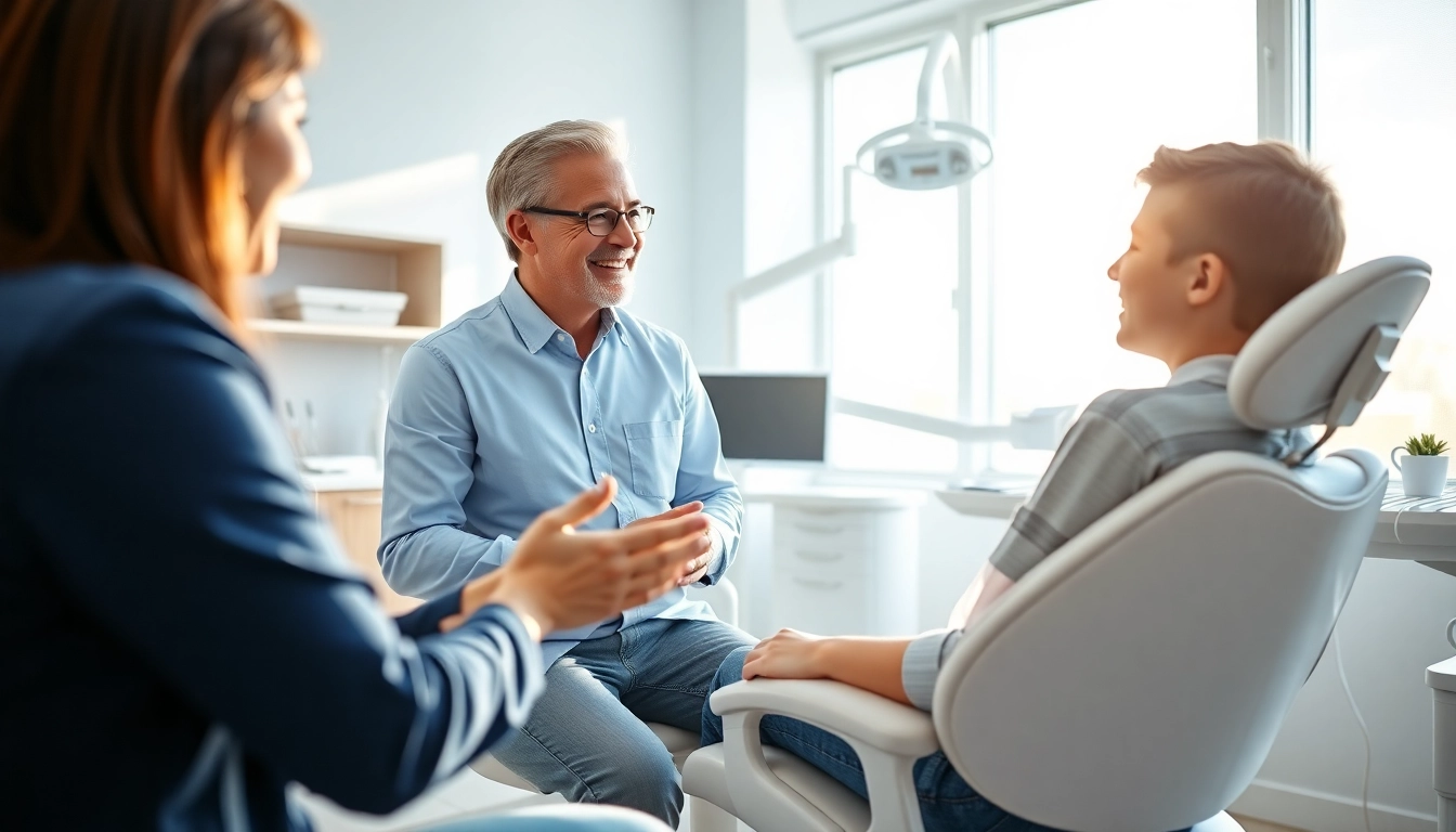 Engage with expert orthodontics for personalized smile solutions in a modern office.