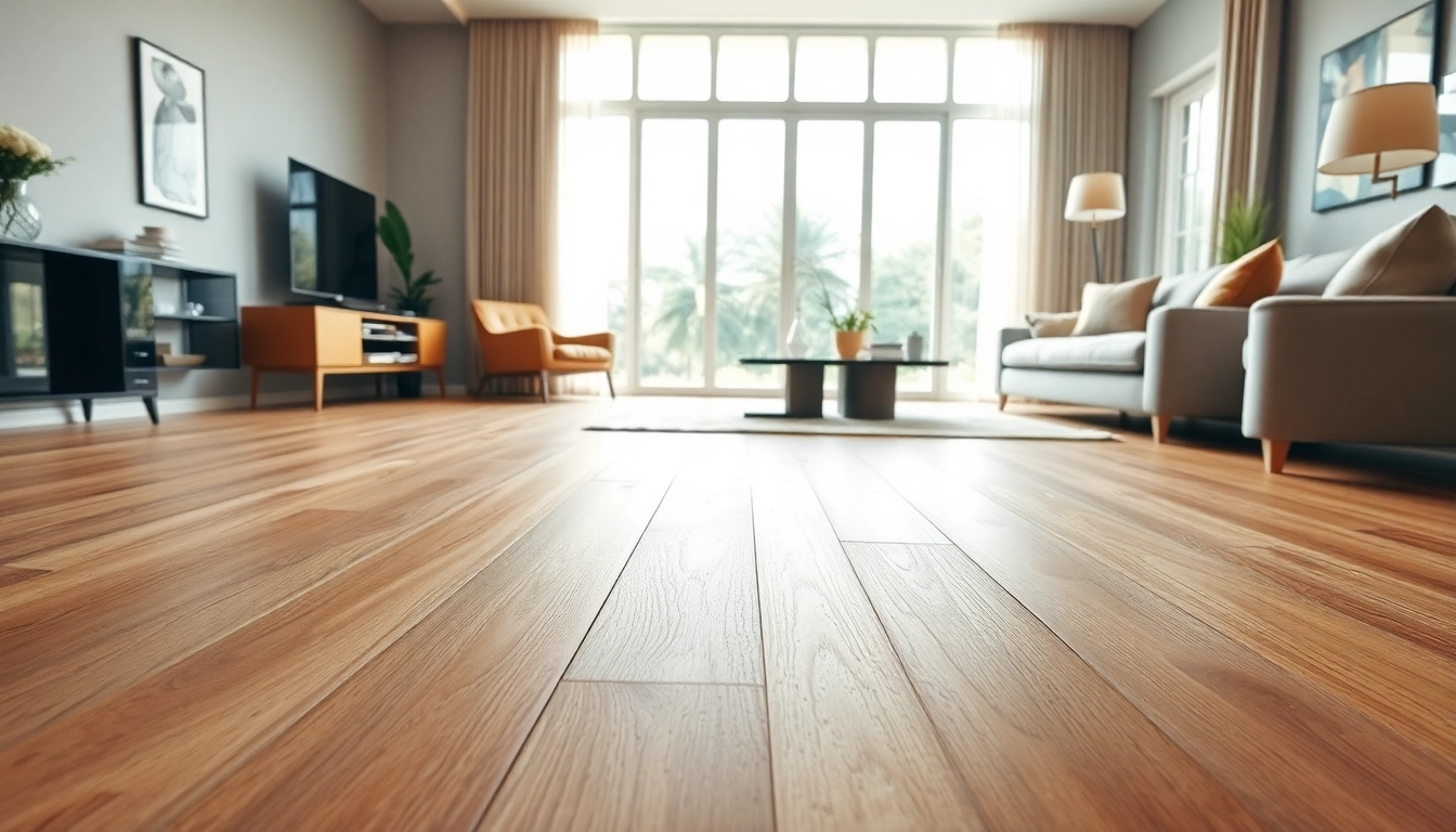 Showcasing luxury vinyl flooring installation in a stylish, well-lit living room interior.