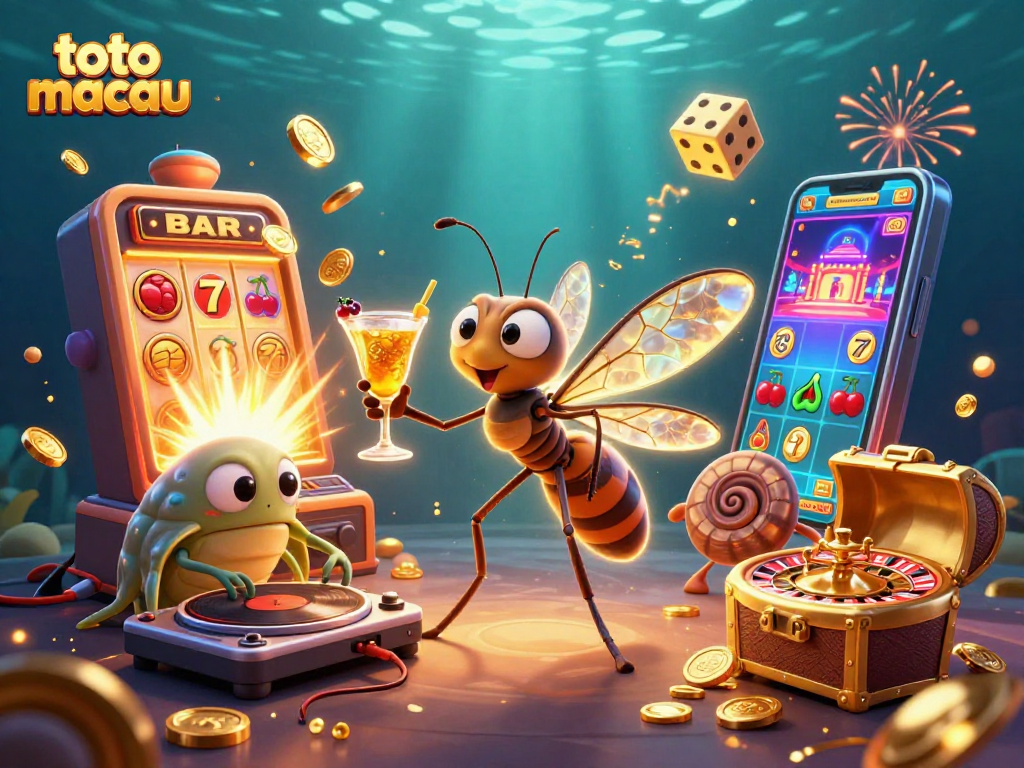 Experience the thrilling action at toto macau with a vibrant casino scene featuring dynamic gaming elements.