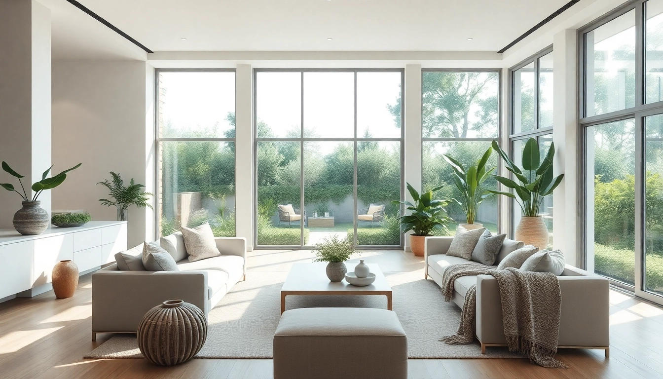 Experience Seamless Living in a modern, airy home interior design with natural light and minimalist decor.