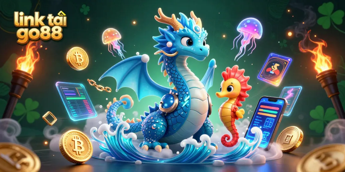Engage with exciting gameplay like link tải go88 while exploring a vibrant underwater casino scene.