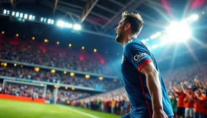 Celebrate sports victories with the best sports betting sites Brazil showcased at a vibrant stadium.