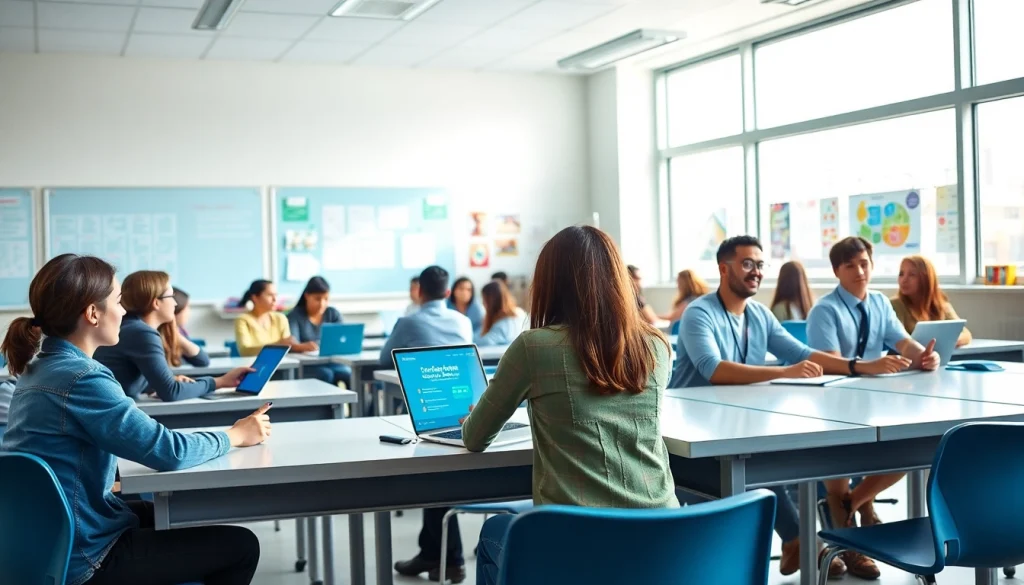 Students collaborating in an engaging Education environment with interactive tools.