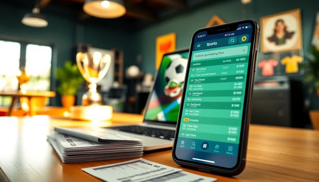 Explore the best online sportsbooks India with an engaging mobile app interface showcasing unique odds.