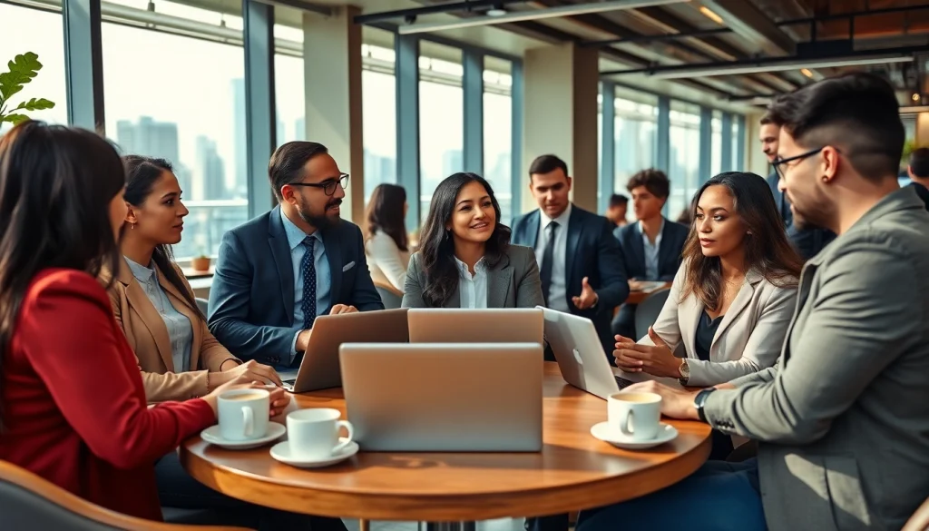 Connect with opportunities for free job post new york in an engaging café networking scene.