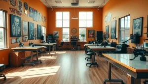 Experience artistry at entrelagostattooartgallery.com's professional tattoo studio.