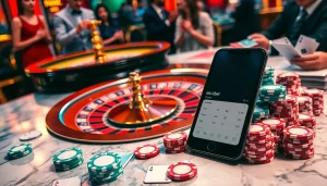 Experience the thrill of ink vao 12bet with a stunning casino scene featuring roulette, poker, and online betting.