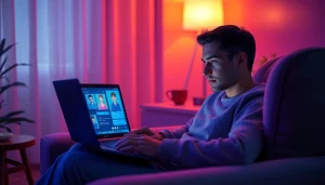 Engaging AI chat sex interaction in a cozy, intimate digital setting.