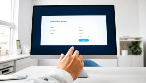 Engaging biological age calculator interface for users assessing their wellness.