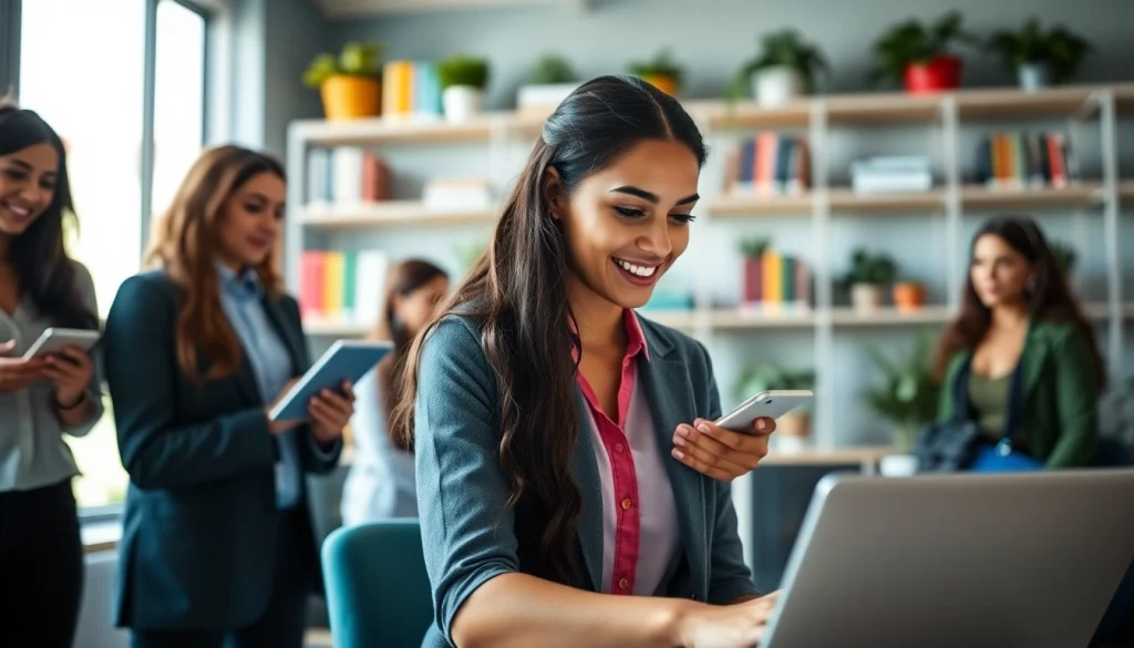 Find opportunities to post sales jobs online in an engaging professional workspace setting.