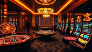 Engage with hidden wiki dark web themes in a luxurious casino showcasing poker, roulette, and slot machines.