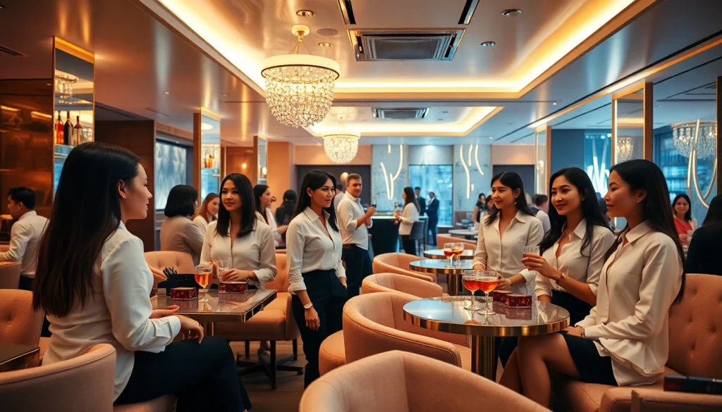 Experience the vibrant atmosphere of 인계동셔츠룸 with stylish managers in a luxurious lounge.