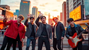 Portrait of bts members showcasing their unique styles and vibrant personalities.