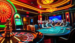 Experience thrilling gambling activities at 98win3h.blog featuring an exciting casino atmosphere.