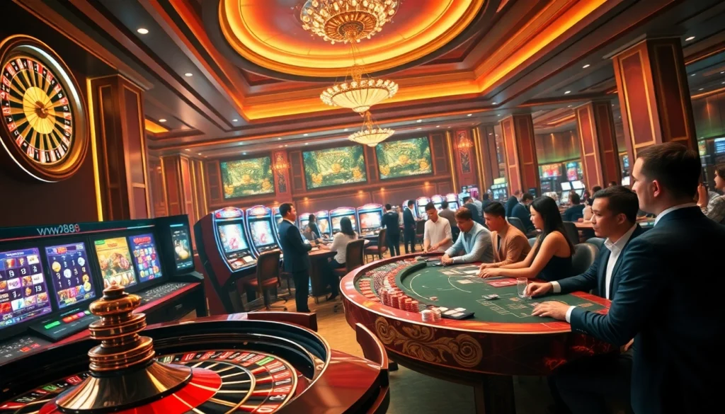 Experience the excitement of ww88 at a luxurious online casino, featuring roulette, slots, and poker.