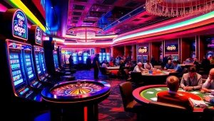 Rasakan sensasi bermain kasino dengan aksi depo 5k di mesin slot yang hidup dan meja poker.