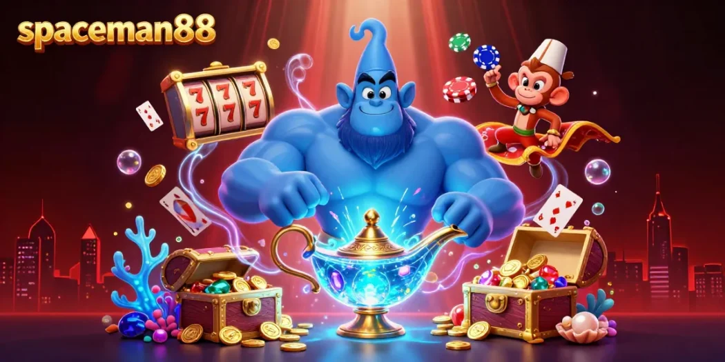 Engage with spaceman88 as the magical genie reveals exciting slots treasures and golden jackpots.